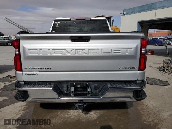 2020 Chevrolet Silverado 1500 Custom with VIN 3GCPWBEH0LG163237, listed as a Copart auction lot 45110465 with 79,285 mi miles and Clean Title. Bid and sale history available at carsss.com. Image 6.