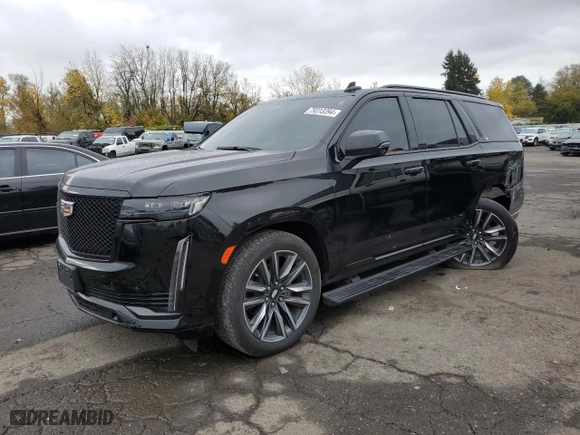 2022 Cadillac Escalade Sport Platinum with VIN 1GYS4GKL5NR166461, listed as a Copart auction lot 79313394 with 32,586 mi miles and Salvage Title. Bid and sale history available at carsss.com. Image 1.