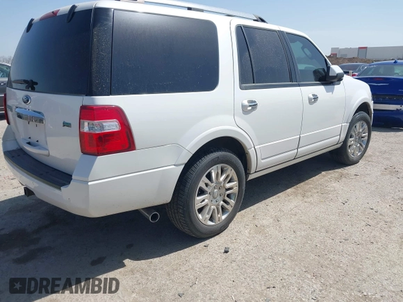 2014 Ford Expedition Limited with VIN 1FMJU1K50EEF00592, listed as a IAAI auction lot 41828325 with 184,030 mi miles and . Bid and sale history available at DreamBid. Image 4.