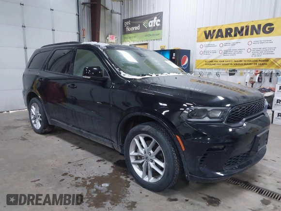 2023 Dodge Durango GT with VIN 1C4RDJDG7PC617493, listed as a IAAI auction lot 41598453 with 37,901 mi miles and . Bid and sale history available at DreamBid. Image 1.