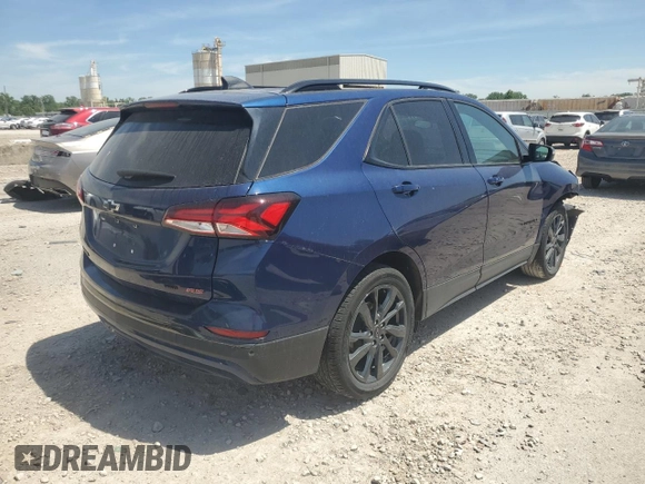2023 Chevrolet Equinox RS with VIN 3GNAXWEG9PL102488, listed as a Copart auction lot 56200615 with 47,826 mi miles and Salvage title. Bid and sale history available at DreamBid. Image 3.