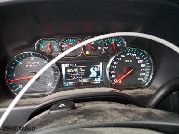2015 Chevrolet Silverado 1500 LT with VIN 3GCUKREC4FG388373, listed as a Copart auction lot 46484895 with 144,233 mi miles and Salvage Title. Bid and sale history available at carsss.com. Image 9.