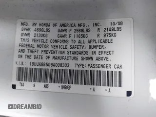 2009 Acura TL Tech with VIN 19UUA86509A008303, listed as a IAAI auction lot 41076598 with 253,434 mi miles. Bid and sale history available at carsss.com. Image 9.