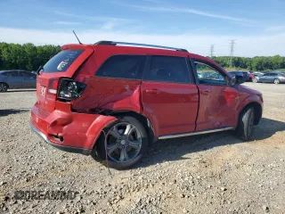 2017 Dodge Journey Crossroad Plus with VIN 3C4PDCGB7HT545025, listed as a Copart auction lot 55973435 with 133,766 mi miles and Salvage title. Bid and sale history available at DreamBid. Image 3.