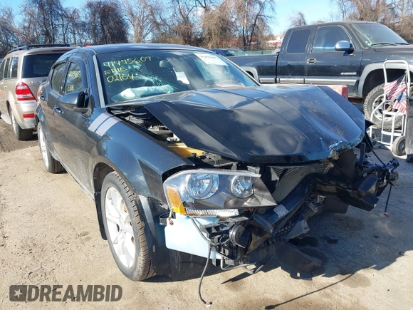 2013 Dodge Avenger R/T with VIN 1C3CDZBG7DN604481, listed as a IAAI auction lot 41475607 with 53,462 mi miles. Bid and sale history available at carsss.com. Image 14.