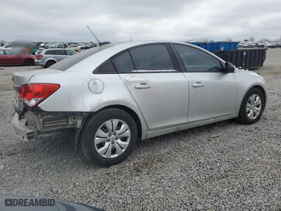 2016 Chevrolet Cruze Limited LS with VIN 1G1PC5SH3G7131780, listed as a Copart auction lot 45895855 with 150,942 mi miles and Salvage Title. Bid and sale history available at carsss.com. Image 3.