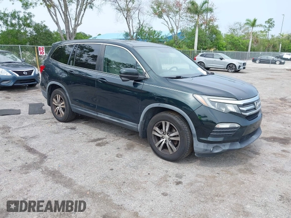 2017 Honda Pilot EX-L with VIN 5FNYF6H50HB033968, listed as a IAAI auction lot 42400720 with 119,597 mi miles and . Bid and sale history available at DreamBid. Image 1.