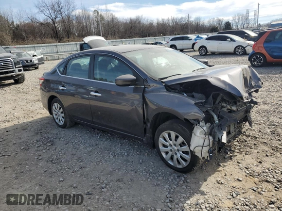2014 Nissan Sentra SV with VIN 3N1AB7AP3EL696305, listed as a Copart auction lot 41922025 with 127,497 mi miles and Salvage Title. Bid and sale history available at DreamBid. Image 4.