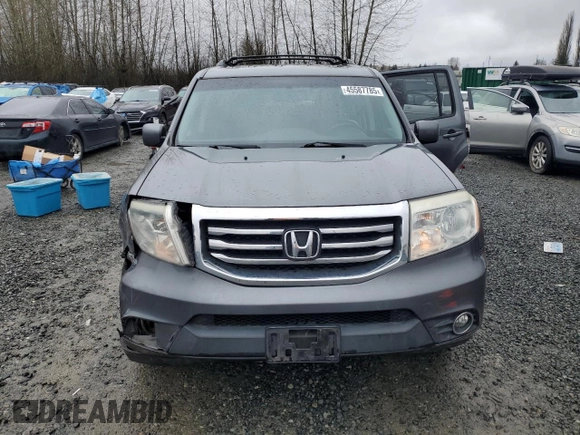 2013 Honda Pilot EX-L with VIN 5FNYF4H62DB050858, listed as a Copart auction lot 45587785 with 177,775 mi miles and Salvage Title. Bid and sale history available at carsss.com. Image 5.