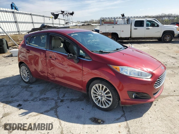 2014 Ford Fiesta Titanium z VIN 3FADP4FJ0EM156814, wystawiony jako Copart lot #52028435 z przebiegiem 97 985 mil mil oraz Szkoda całkowita • Salvage title. Historia ofert i sprzedaży dostępna na DreamBid. Obrazek 4.