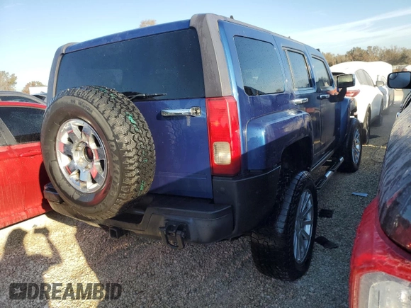2006 Hummer H3 with VIN 5GTDN136768134709, listed as a Copart auction lot 76652744 with 205,744 mi miles and Salvage Title. Bid and sale history available at carsss.com. Image 3.