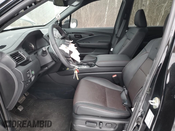 2024 Honda Passport Black Edition with VIN 5FNYF8H86RB500382, listed as a Copart auction lot 41663555 with 6,942 mi miles and Salvage title. Bid and sale history available at DreamBid. Image 7.