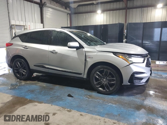 2020 Acura RDX w/A-Spec Pkg with VIN 5J8TC1H69LL021680, listed as a Copart auction lot 80553624 with 56,723 mi miles and Salvage Title. Bid and sale history available at carsss.com. Image 4.