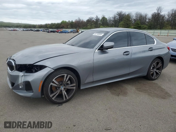 2024 BMW 3 Series 330i xDrive with VIN 3MW89FF09R8E18611, listed as a Copart auction lot 56740085 with 12,140 mi miles and Salvage title. Bid and sale history available at DreamBid. Image 1.