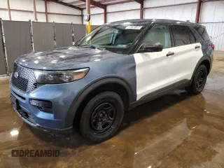 2020 Ford Police Interceptor Utility z VIN 1FM5K8AB9LGC36572, wystawiony jako Copart lot #59756195 z przebiegiem 92 348 mil mil oraz Szkoda całkowita • Salvage title. Historia ofert i sprzedaży dostępna na DreamBid. Obrazek 1.