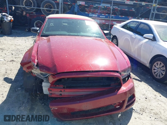2014 Ford Mustang V6 with VIN 1ZVBP8EM8E5322665, listed as a IAAI auction lot 41817768 with 97,405 mi miles. Bid and sale history available at carsss.com. Image 13.