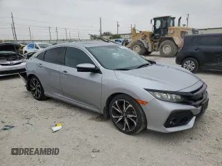 2017 Honda Civic Sedan Si with VIN 2HGFC1E51HH705216, listed as a Copart auction lot 77645594 with 77,086 mi miles and Salvage Title. Bid and sale history available at carsss.com. Image 4.