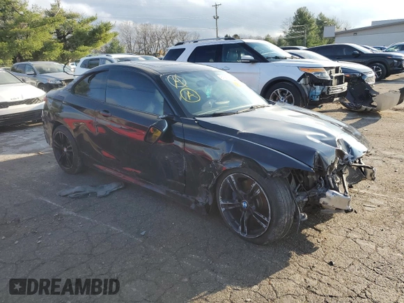 2015 BMW 2 Series M235i with VIN WBA1J7C59FV253943, listed as a Copart auction lot 81580374 with 0 mi miles and Salvage Title. Bid and sale history available at carsss.com. Image 4.