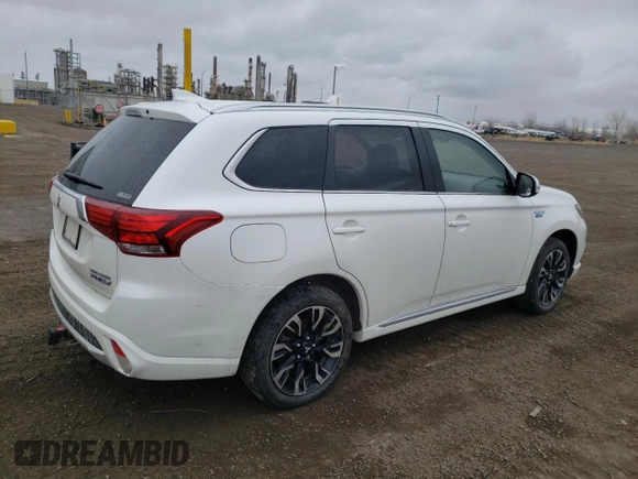2018 Mitsubishi Outlander SEL with VIN JA4J24A54JZ620762, listed as a Copart auction lot 53100985 with 137,096 mi miles and Salvage title. Bid and sale history available at DreamBid. Image 3.