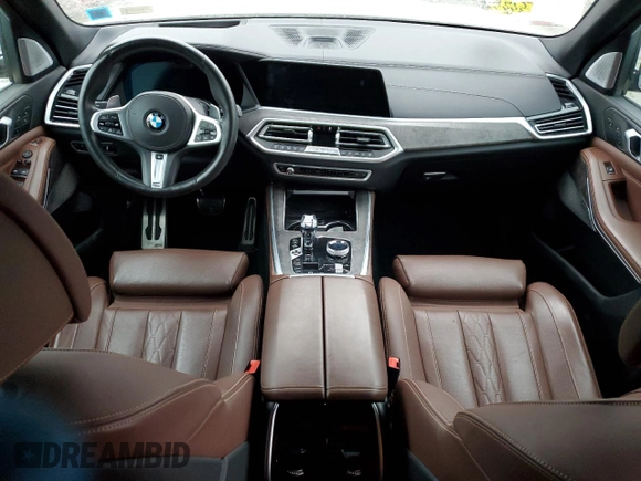 2020 BMW X5 M50i with VIN 5UXJU4C02LLE45422, listed as a Copart auction lot 44119775 with 60,241 mi miles and Salvage Title. Bid and sale history available at DreamBid. Image 8.