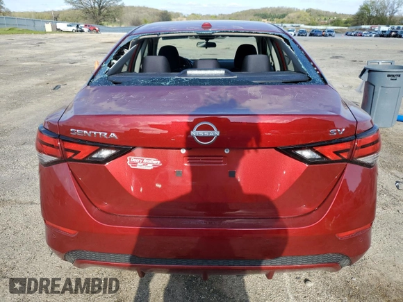 2024 Nissan Sentra SV z VIN 3N1AB8CV0RY207305, wystawiony jako Copart lot #55623055 z przebiegiem 17 956 mil mil oraz Szkoda całkowita • Salvage title. Historia ofert i sprzedaży dostępna na DreamBid. Obrazek 6.
