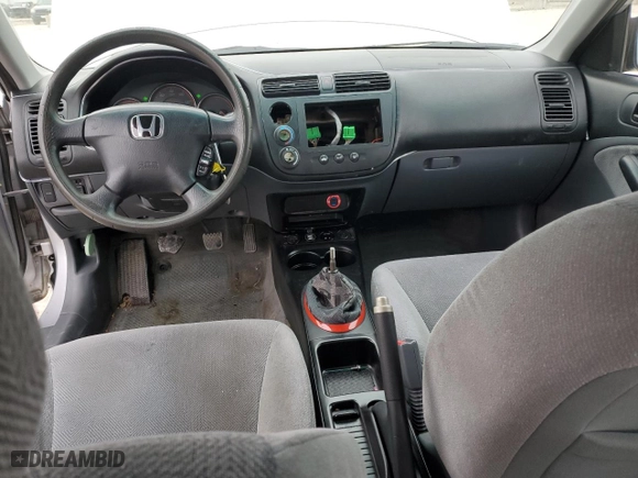 2001 Honda Civic LX with VIN 1HGES155X1L046009, listed as a Copart auction lot 42742215 with 214,289 mi miles and Salvage Title. Bid and sale history available at carsss.com. Image 8.
