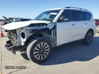 2022 Nissan Armada SL with VIN JN8AY2BA5N9392690, listed as a Copart auction lot 82864374 with 49,225 mi miles and Salvage Title. Bid and sale history available at carsss.com. Image 1.