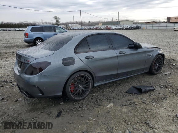 2021 Mercedes-Benz C with VIN W1KWF8HB3MR620202, listed as a Copart auction lot 46827165 with Not Provided miles and Salvage Title. Bid and sale history available at DreamBid. Image 3.