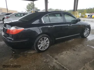 2009 Hyundai Genesis with VIN KMHGC46F19U054806, listed as a Copart auction lot 87471184 with 0 mi miles and Salvage Title. Bid and sale history available at carsss.com. Image 3.
