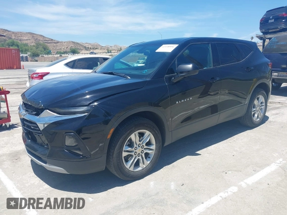 2021 Chevrolet Blazer LT with VIN 3GNKBBRA0MS553005, listed as a IAAI auction lot 42338956 with 93,185 mi miles and . Bid and sale history available at DreamBid. Image 2.