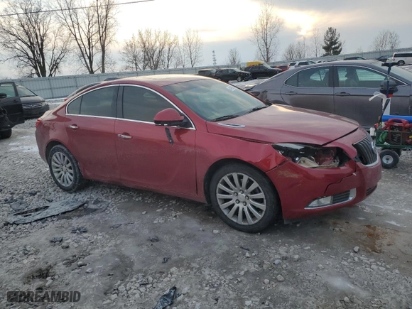 2012 Buick Regal Turbo Premium 1 with VIN 2G4GS5EV9C9214002, listed as a Copart auction lot 44899025 with 123,746 mi miles and Clean Title. Bid and sale history available at carsss.com. Image 4.