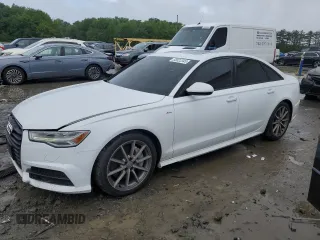2018 Audi A6 Premium Plus with VIN WAUG8AFCXJN045091, listed as a Copart auction lot 58022345 with 70,815 mi miles and Salvage title. Bid and sale history available at DreamBid. Image 1.