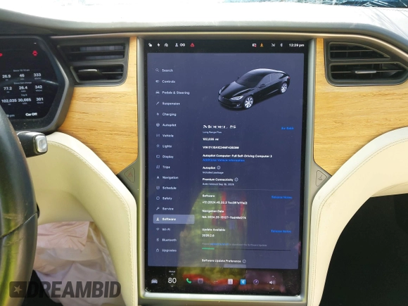 2021 Tesla Model S Long Range Plus z VIN 5YJSA1E24MF426299, wystawiony jako IAAI lot #41673498 z przebiegiem 102 035 mil mil oraz . Historia ofert i sprzedaży dostępna na DreamBid. Obrazek 18.