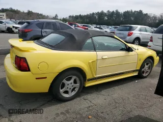 2003 Ford Mustang Deluxe with VIN 1FAFP44463F330050, listed as a Copart auction lot 48695145 with 116,740 mi miles and Salvage Title. Bid and sale history available at carsss.com. Image 3.