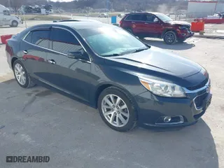 2015 Chevrolet Malibu LTZ with VIN 1G11F5SL6FF129737, listed as a IAAI auction lot 41500715 with 87,714 mi miles. Bid and sale history available at carsss.com. Image 1.