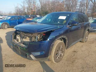 2022 Nissan Pathfinder SV with VIN 5N1DR3BA2NC216478, listed as a IAAI auction lot 41074844 with 58,243 mi miles and . Bid and sale history available at DreamBid. Image 2.