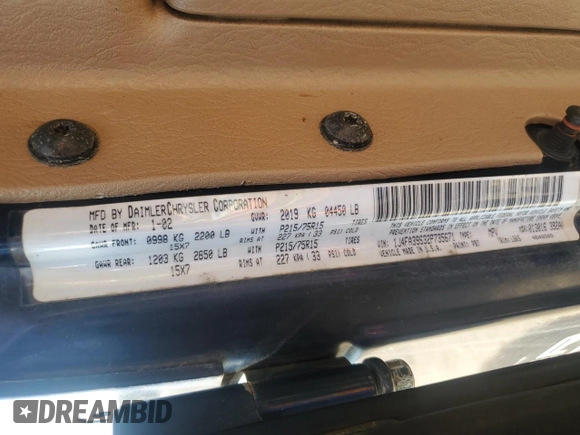 2002 Jeep Wrangler X with VIN 1J4FA39S32P735671, listed as a Copart auction lot 68236084 with 137,587 mi miles and Salvage Title. Bid and sale history available at carsss.com. Image 12.