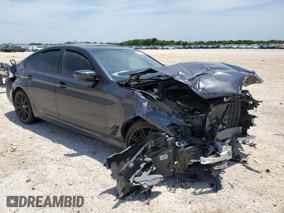 2020 BMW 5 Series 540i with VIN WBAJS1C07LCD57016, listed as a Copart auction lot 56801715 with Not provided miles and Salvage title. Bid and sale history available at DreamBid. Image 4.