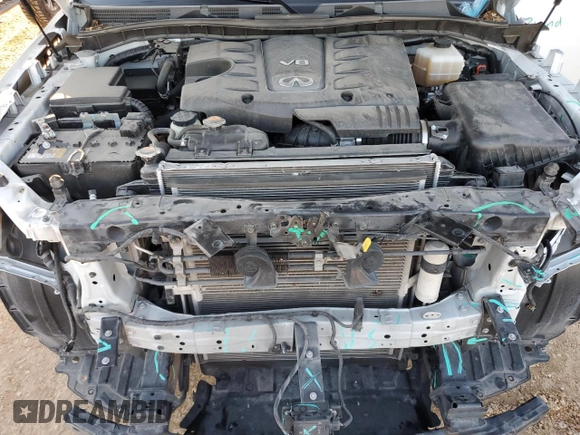 2022 Infiniti QX80 PREMIUM SELECT with VIN JN8AZ2AE6N9293085, listed as a Copart auction lot 83220604 with 36,253 mi miles and Salvage Title. Bid and sale history available at carsss.com. Image 12.