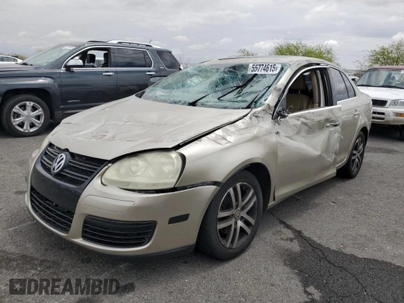 2006 Volkswagen Jetta 2.5L with VIN 3VWSF71K56M765739, listed as a Copart auction lot 55774615 with Not provided miles and Salvage title. Bid and sale history available at DreamBid. Image 1.
