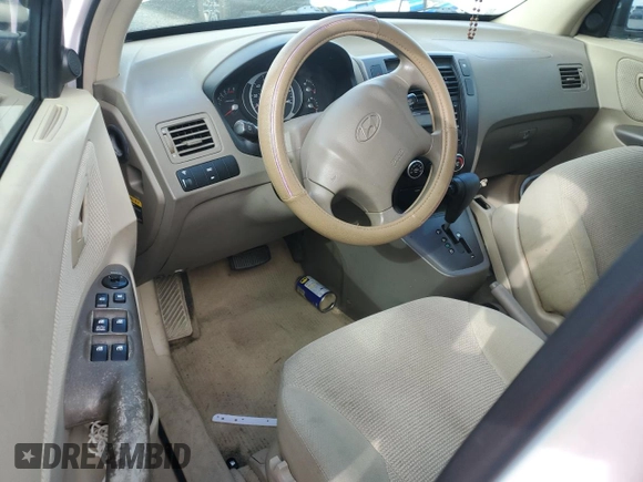 2007 Hyundai Tucson GLS with VIN KM8JM12B17U647826, listed as a Copart auction lot 74586934 with 0 mi miles and Salvage Title. Bid and sale history available at carsss.com. Image 8.