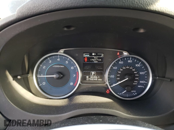 2016 Subaru Impreza Special Sports Premium z VIN JF1GPAS66G8269185, wystawiony jako Copart lot #85494734 z przebiegiem 76 246 mil mil oraz Szkoda całkowita • Salvage title. Historia ofert i sprzedaży dostępna na DreamBid. Obrazek 9.
