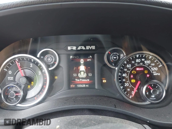 2021 Ram 2500 Tradesman with VIN 3C6UR5CL4MG697627, listed as a IAAI auction lot 41513283 with 105,628 mi miles. Bid and sale history available at carsss.com. Image 16.