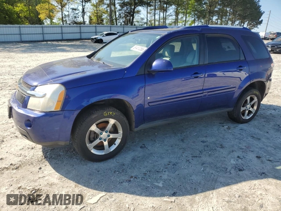 2007 Chevrolet Equinox LT with VIN 2CNDL73F876075107, listed as a Copart auction lot 51417255 with 157,762 mi miles and Salvage Title. Bid and sale history available at carsss.com. Image 1.