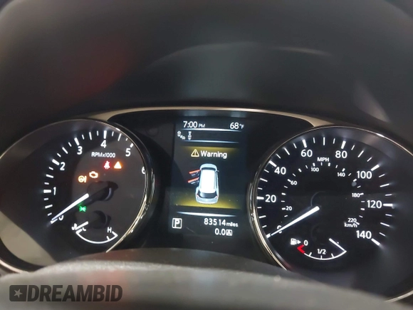 2016 Nissan Rogue SL with VIN 5N1AT2MV9GC755584, listed as a IAAI auction lot 42106132 with 83,514 mi miles and . Bid and sale history available at DreamBid. Image 7.