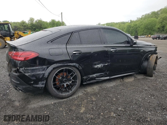2024 Mercedes-Benz GLE 53 AMG with VIN 4JGFD6BB1RA997223, listed as a Copart auction lot 58154405 with 16,121 mi miles and Salvage title. Bid and sale history available at DreamBid. Image 3.