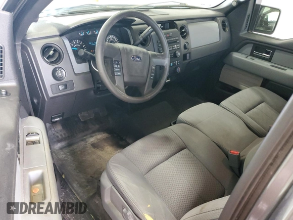 2013 Ford F-150 XL with VIN 1FTNF1EF9DKD63737, listed as a Copart auction lot 57023185 with 47,489 mi miles and Salvage title. Bid and sale history available at DreamBid. Image 8.