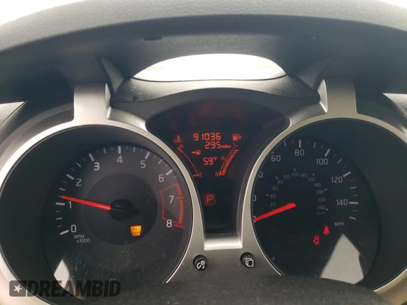 2015 Nissan Juke S with VIN JN8AF5MR8FT513842, listed as a Copart auction lot 49148985 with 91,036 mi miles and Salvage Title. Bid and sale history available at carsss.com. Image 9.