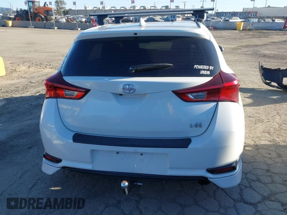 2016 Scion iM with VIN JTNKARJE6GJ500765, listed as a IAAI auction lot 41701644 with 86,608 mi miles. Bid and sale history available at carsss.com. Image 17.