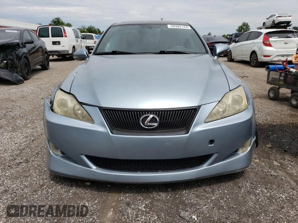 2008 Lexus IS 350 with VIN JTHBE262X82015702, listed as a Copart auction lot 58663435 with Not provided miles and Salvage title. Bid and sale history available at DreamBid. Image 5.